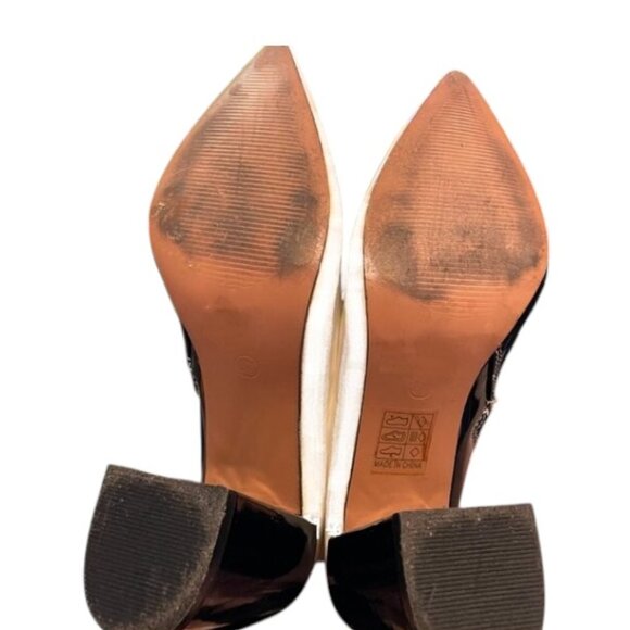 Day-Vine "Vampy" Two-Tone Patent Leather Ankle Boots - Picture 9 of 10